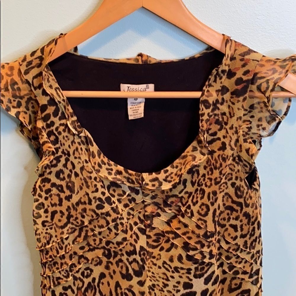 Jessica Tiger Patterned Dress 4P - Picture 2 of 5